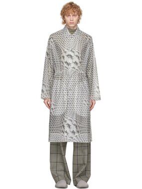 Marine Serre All Over Lizard Print Longline PVC Raincoat Size M